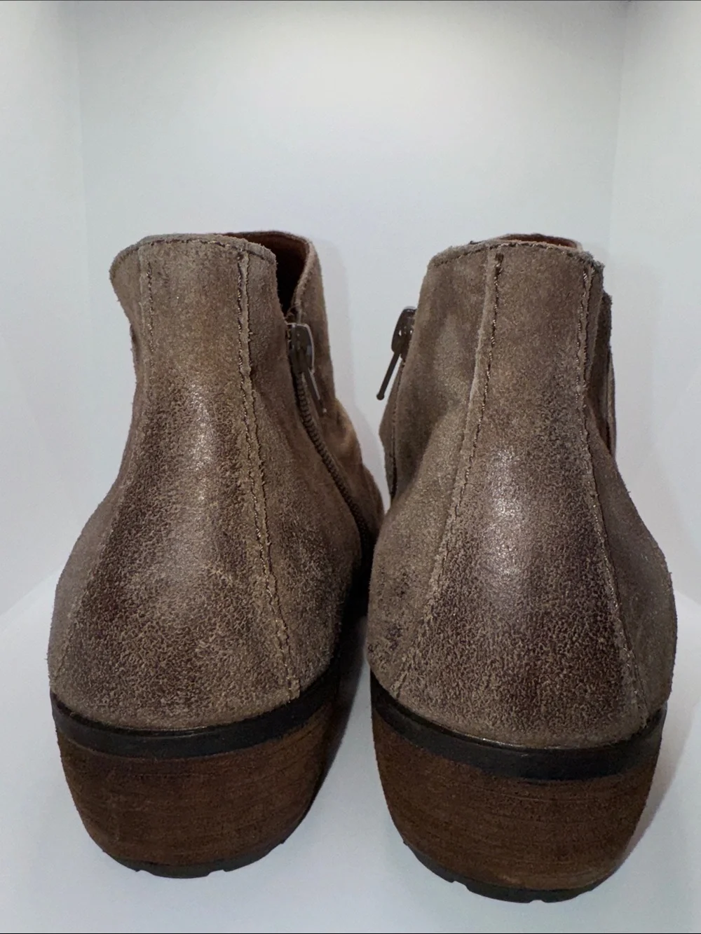 Born Adalee Ankle Boots Bootie Brown Suede Leather Women’s 10
